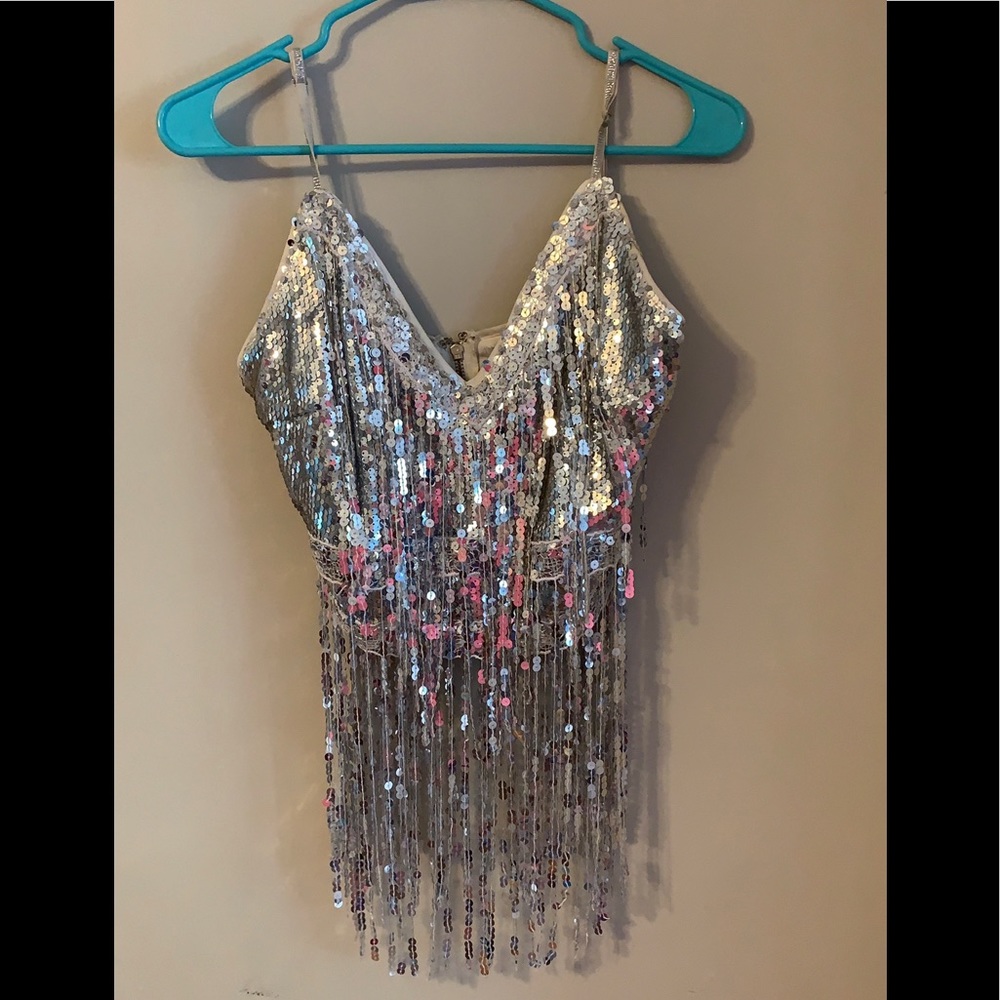 Sequin crop top